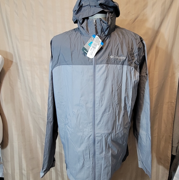 NWT COLUMBIA MEN'S PACKABLE GLENNAKER LAKE RAIN JACKET US XLT TALL - Picture 3 of 16